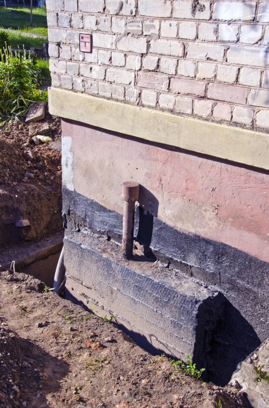 Repaired Foundation with Visible Reinforcement